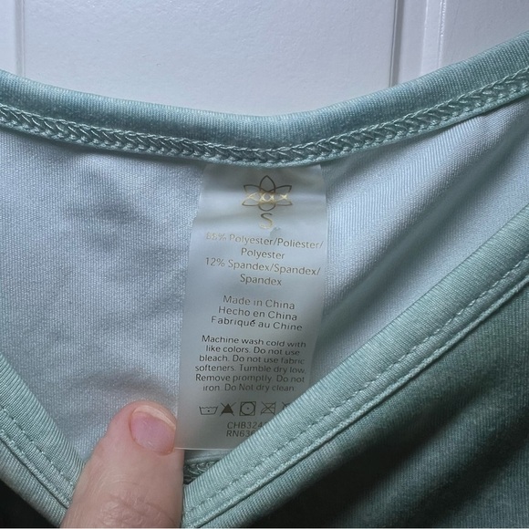 CALIA Women's Keyhole Back Marble Light Green Size Small Athletic - Picture 2 of 6